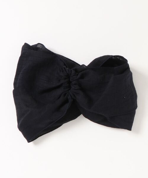 チャイハネ（チャイハネ）の「【チャイハネ】クロスヘアバンド（ヘアバンド・レディース・ベージュ/ブラウン/ネイビー/ホワイト/チャコール・FREE）」の7枚目の写真