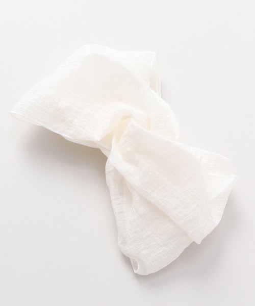 チャイハネ（チャイハネ）の「【チャイハネ】クロスヘアバンド（ヘアバンド・レディース・ベージュ/ブラウン/ネイビー/ホワイト/チャコール・FREE）」の12枚目の写真