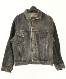 P81 80sビンテージ リーバイス70507 デニムジャケット USA製■1980年代製 表記Sサイズ LEVIS70507 トラッカー ストリート ケミカル 古着 0 リーバイス デニムジャケット ケミカルウォッシュ Levi\\u0027sリーバイス L