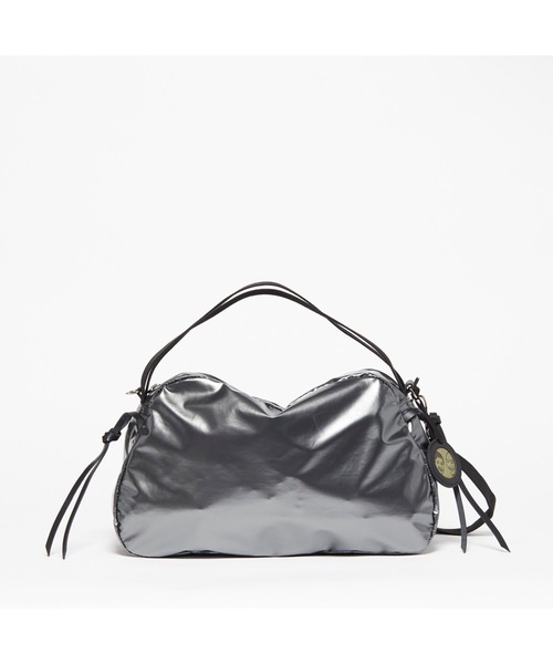 Jack Gomme（ジャックゴム）の「【JACK GOMME/ジャックゴム】ナイロン ショルダーバッグ　BOWL（ショルダーバッグ・レディース・ブラック/シルバー/グレイッシュベージュ/オレンジ/シャンパン/ブラック系その他/ダークグリーン・FREE）」の6枚目の写真