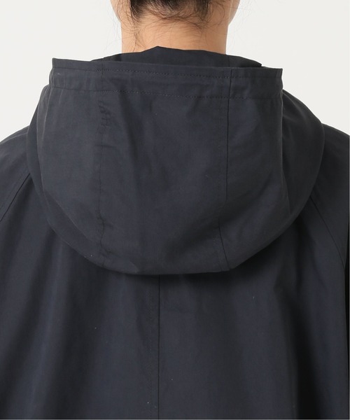 SLOBE IENA(スローブイエナ)の「T/Cツィルフードブルゾン【手洗い可能】◆(ブルゾン・レディース・ネイビー/ブラウン・36/38)」の14枚目の写真