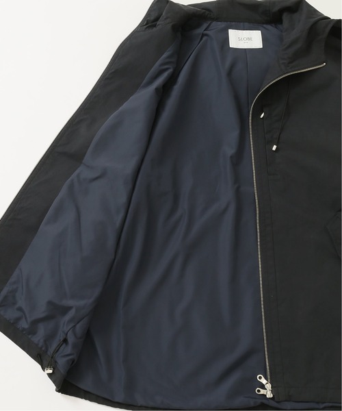 SLOBE IENA(スローブイエナ)の「T/Cツィルフードブルゾン【手洗い可能】◆(ブルゾン・レディース・ネイビー/ブラウン・36/38)」の19枚目の写真