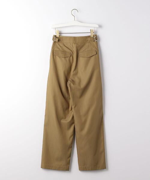BRACTMENT（ブラクトメント）の「『BRACTMENT(ブラクトメント)』 BM サイド アジャスト 2タックパンツ（その他パンツ・レディース・オフホワイト/オリーブ・38/36）」の3枚目の写真