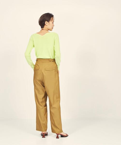 BRACTMENT（ブラクトメント）の「『BRACTMENT(ブラクトメント)』 BM サイド アジャスト 2タックパンツ（その他パンツ・レディース・オフホワイト/オリーブ・38/36）」の15枚目の写真