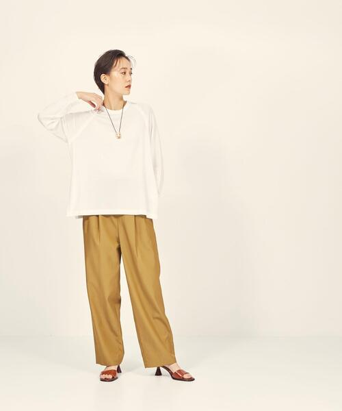 BRACTMENT（ブラクトメント）の「『BRACTMENT(ブラクトメント)』 BM サイド アジャスト 2タックパンツ（その他パンツ・レディース・オフホワイト/オリーブ・38/36）」の21枚目の写真