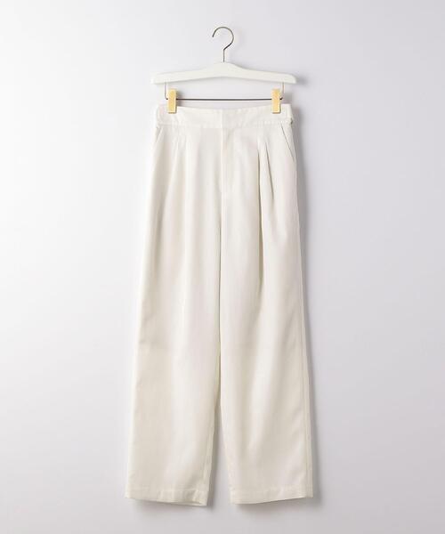 BRACTMENT（ブラクトメント）の「『BRACTMENT(ブラクトメント)』 BM サイド アジャスト 2タックパンツ（その他パンツ・レディース・オフホワイト/オリーブ・38/36）」の8枚目の写真