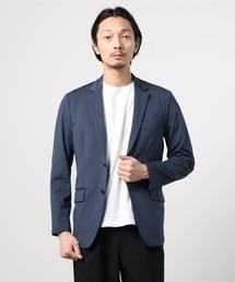 【SPALDING】セットアップジャケット ニット無地 ネイビー