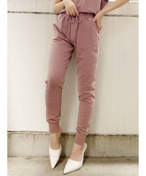 GYDA(ジェイダ)の「【セットアップ着用可】vintageスリムスウェットパンツ(その他パンツ・レディース・ブラック/ピンク/カーキ・FREE)」の3枚目の写真