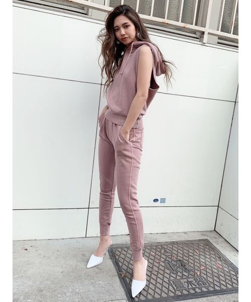 GYDA(ジェイダ)の「【セットアップ着用可】vintageスリムスウェットパンツ(その他パンツ・レディース・ブラック/ピンク/カーキ・FREE)」の7枚目の写真