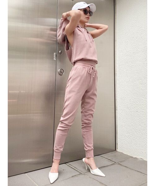 GYDA(ジェイダ)の「【セットアップ着用可】vintageスリムスウェットパンツ(その他パンツ・レディース・ブラック/ピンク/カーキ・FREE)」の8枚目の写真