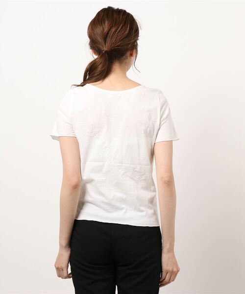 flower（フラワー）の「ギャザーフリルTシャツ（Tシャツ/カットソー・レディース・ホワイト/ブラウン/カーキ・FREE）」の15枚目の写真