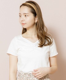 flower | ギャザーフリルTシャツ(Tシャツ/カットソー)