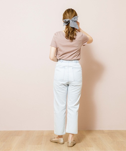 flower（フラワー）の「ギャザーフリルTシャツ（Tシャツ/カットソー・レディース・ホワイト/ブラウン/カーキ・FREE）」の8枚目の写真