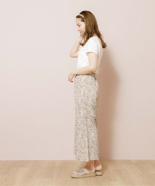 flower（フラワー）の「ギャザーフリルTシャツ（Tシャツ/カットソー・レディース・ホワイト/ブラウン/カーキ・FREE）」の7枚目の写真