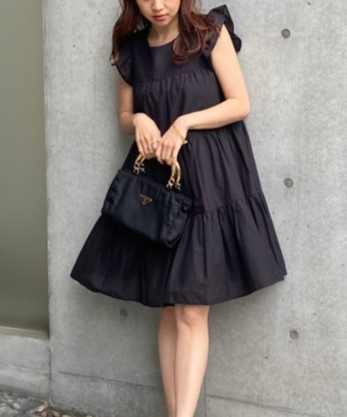 ショルダーフリルティアードミニワンピース ワンピース Rienda リエンダ のファッション通販 Zozotown ショルダーフリルティアードミニワンピース ワンピース Rienda リエンダ のファッション通販 Zozotown