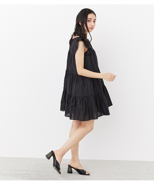 ワンピース ワンピース ドレスショルダーフリルティアードミニワンピース ワンピース Rienda リエンダ のファッション ワンピース ワンピース ドレスショルダーフリルティアードミニワンピース ワンピース Rienda リエンダ のファッション