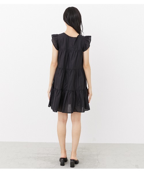 ワンピース ワンピース ドレスショルダーフリルティアードミニワンピース ワンピース Rienda リエンダ のファッション ワンピース ワンピース ドレスショルダーフリルティアードミニワンピース ワンピース Rienda リエンダ のファッション