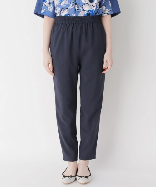 smart pink（スマートピンク）の「◆【手洗い可】リネンライクテーパードパンツ（その他パンツ・レディース・ネイビー/ダークグレー・07/11/09）」の3枚目の写真