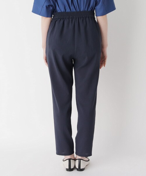 smart pink（スマートピンク）の「◆【手洗い可】リネンライクテーパードパンツ（その他パンツ・レディース・ネイビー/ダークグレー・07/11/09）」の6枚目の写真