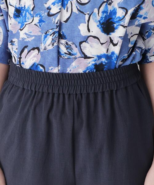 smart pink（スマートピンク）の「◆【手洗い可】リネンライクテーパードパンツ（その他パンツ・レディース・ネイビー/ダークグレー・07/11/09）」の5枚目の写真