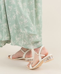 RANDA | クリアヒールスクエアトゥサンダル(サンダル)