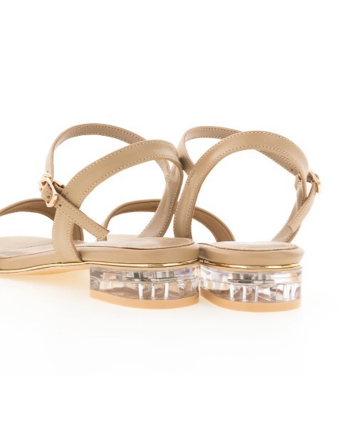 RANDA（ランダ）の「クリアヒールスクエアトゥサンダル（サンダル・レディース・ブラック/グリーン/ホワイト/ベージュ・L/LL/M/S）」の15枚目の写真