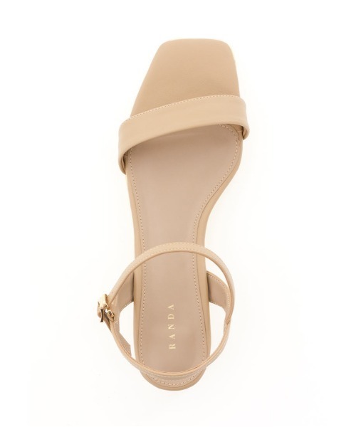 RANDA（ランダ）の「クリアヒールスクエアトゥサンダル（サンダル・レディース・ブラック/グリーン/ホワイト/ベージュ・L/LL/M/S）」の16枚目の写真