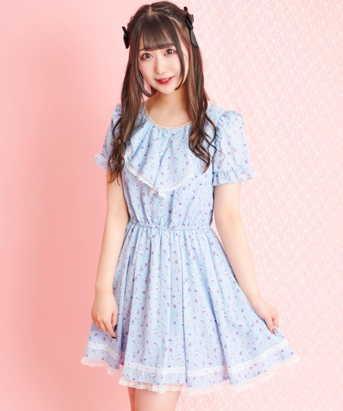 シークレットハニー（2）ひざ丈フレアワンピース＊リボン