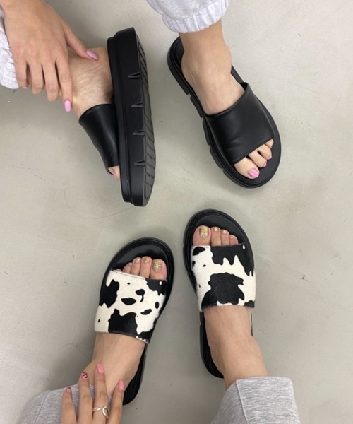 SHAGGIE（シャギー）の「プラットフォームコンフォートサンダル（サンダル・レディース・ブラック/その他・S/M/L/XL）」の13枚目の写真