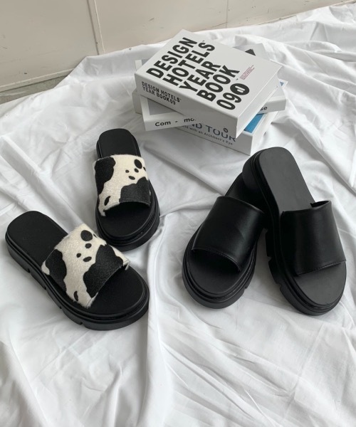 SHAGGIE（シャギー）の「プラットフォームコンフォートサンダル（サンダル・レディース・ブラック/その他・S/M/L/XL）」の5枚目の写真