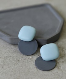 2021 SS ニュアンスバイカラーイヤリング