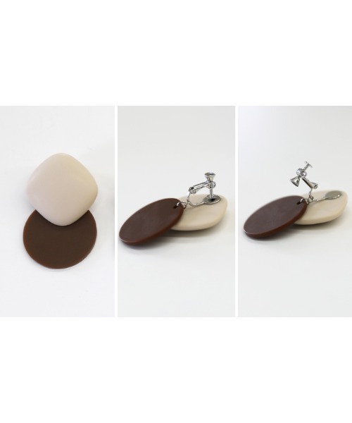 select MOCA（セレクトモカ）の「2021 SS ニュアンスバイカラーイヤリング（イヤリング・レディース・イエロー/ブルー/ライトベージュ・FREE）」の17枚目の写真