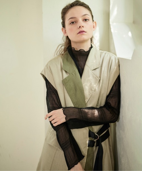 KOH.style(コースタイル)の「リネン風ジレ(その他アウター・レディース・ベージュ/カーキ・FREE)」の13枚目の写真