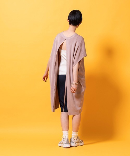 lautreamont BLEUBLANC(ロートレアモンブルーブラン)の「バックスリットニットプルオーバー(ニット/セーター・レディース・ベージュ/オレンジ・9号)」の9枚目の写真