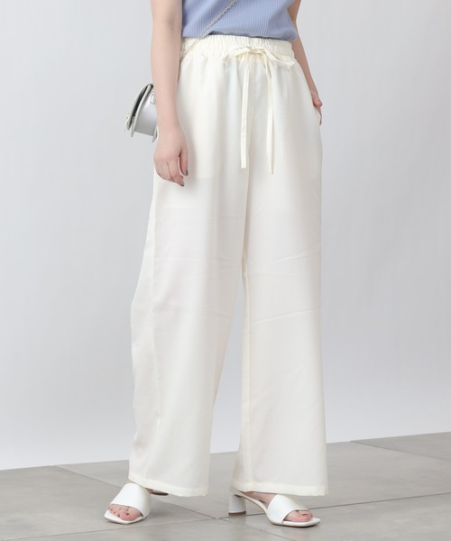 COLONY 2139（コロニートゥーワンスリーナイン）の「エステルスラブワイドイージーパンツ（その他パンツ・レディース・アイボリー/モカ/グレイッシュベージュ・FREE）」の2枚目の写真