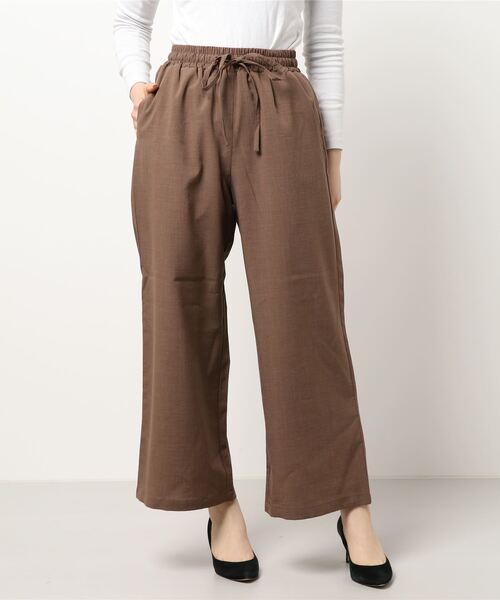 COLONY 2139（コロニートゥーワンスリーナイン）の「エステルスラブワイドイージーパンツ（その他パンツ・レディース・アイボリー/モカ/グレイッシュベージュ・FREE）」の12枚目の写真