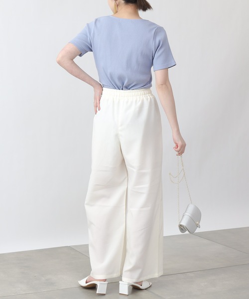 COLONY 2139（コロニートゥーワンスリーナイン）の「エステルスラブワイドイージーパンツ（その他パンツ・レディース・アイボリー/モカ/グレイッシュベージュ・FREE）」の13枚目の写真