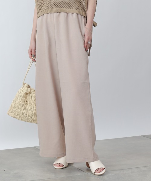 COLONY 2139（コロニートゥーワンスリーナイン）の「エステルスラブワイドイージーパンツ（その他パンツ・レディース・アイボリー/モカ/グレイッシュベージュ・FREE）」の18枚目の写真