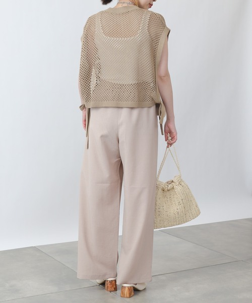 COLONY 2139（コロニートゥーワンスリーナイン）の「エステルスラブワイドイージーパンツ（その他パンツ・レディース・アイボリー/モカ/グレイッシュベージュ・FREE）」の5枚目の写真