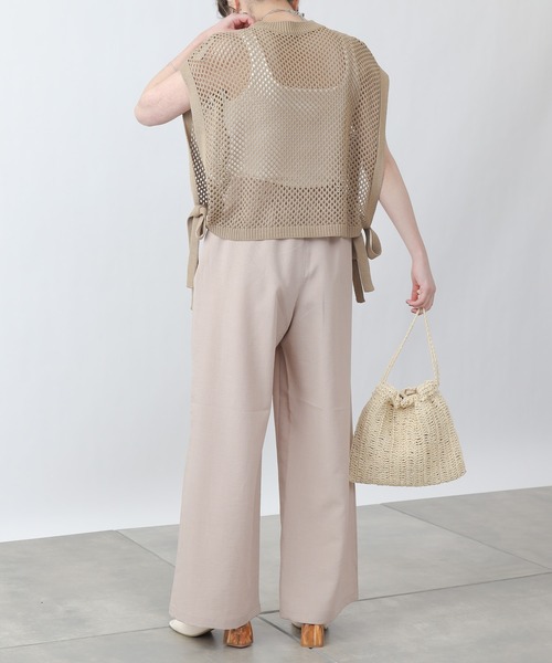 COLONY 2139（コロニートゥーワンスリーナイン）の「エステルスラブワイドイージーパンツ（その他パンツ・レディース・アイボリー/モカ/グレイッシュベージュ・FREE）」の14枚目の写真