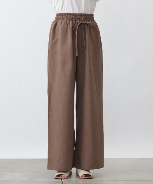 COLONY 2139（コロニートゥーワンスリーナイン）の「エステルスラブワイドイージーパンツ（その他パンツ・レディース・アイボリー/モカ/グレイッシュベージュ・FREE）」の11枚目の写真