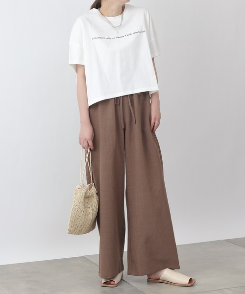 COLONY 2139（コロニートゥーワンスリーナイン）の「エステルスラブワイドイージーパンツ（その他パンツ・レディース・アイボリー/モカ/グレイッシュベージュ・FREE）」の15枚目の写真