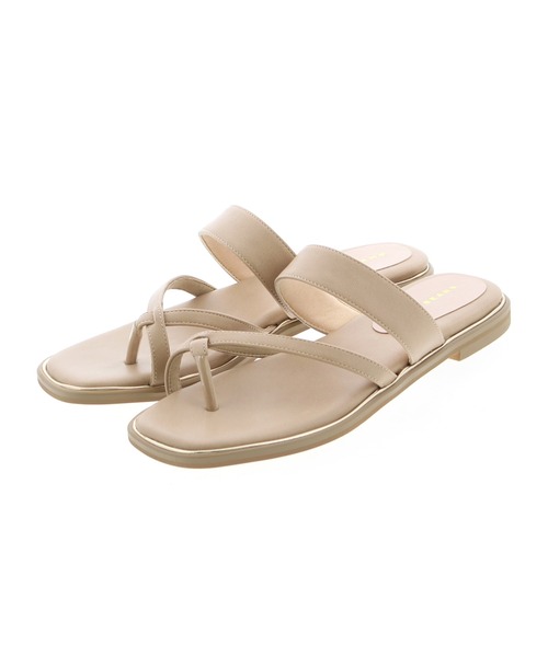 JELLY BEANS（ジェリービーンズ）の「クロストングフラットサンダル(204-32668)JELLY BEANS(ジェリービーンズ)（サンダル・レディース・ホワイト/ブラック/ベージュ・LL/S/M/L）」の10枚目の写真