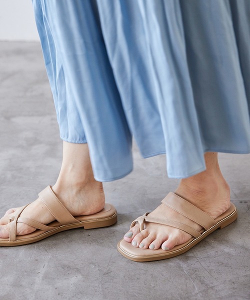 JELLY BEANS（ジェリービーンズ）の「クロストングフラットサンダル(204-32668)JELLY BEANS(ジェリービーンズ)（サンダル・レディース・ホワイト/ブラック/ベージュ・LL/S/M/L）」の19枚目の写真