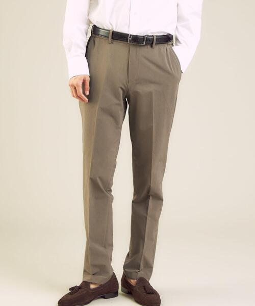 WORK TRIP OUTFITS GREEN LABEL RELAXING（ワークトリップアウトフィッツグリーンレーベル リラクシング）の「＜ 機能 / 洗濯機洗い可・防シワ・ストレッチ・接触冷感 ＞ WTO ソリッド イージーパンツ ＃（スラックス・メンズ・ネイビー/ベージュ/グレー・L/84/XS/72/S/76/XL/88/M/80）」の2枚目の写真