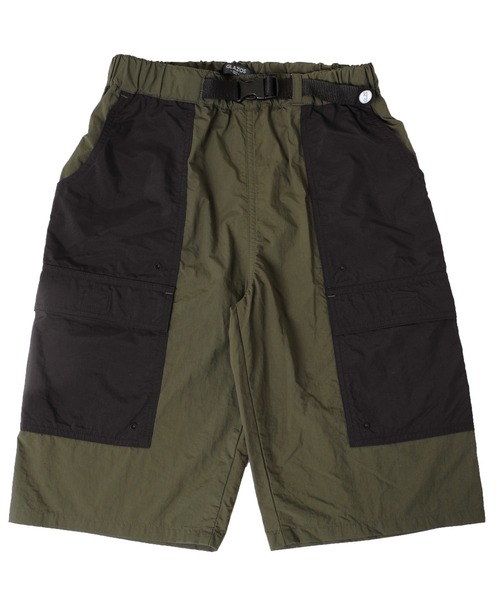 GLAZOS（グラソス）の「ナイロン・切替デザイン撥水ハーフパンツ（その他パンツ・キッズ・ブラック/カーキ・150cm/170cm/160cm/130cm/140cm）」の2枚目の写真