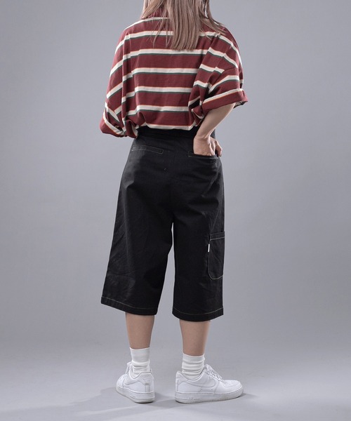Perushu(ペルーシュ)の「カラーステッチワークハーフパンツ(その他パンツ・レディース・ブラック/ライトグリーン・SMALL/MEDIUM/LARGE)」の6枚目の写真