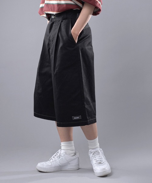 Perushu(ペルーシュ)の「カラーステッチワークハーフパンツ(その他パンツ・レディース・ブラック/ライトグリーン・SMALL/MEDIUM/LARGE)」の8枚目の写真