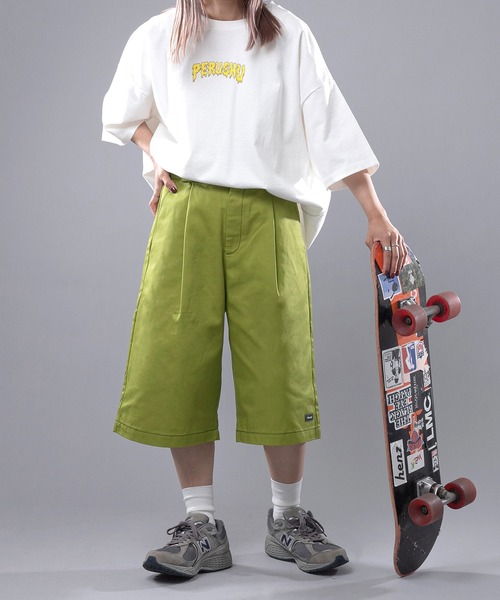 Perushu(ペルーシュ)の「カラーステッチワークハーフパンツ(その他パンツ・レディース・ブラック/ライトグリーン・SMALL/MEDIUM/LARGE)」の17枚目の写真