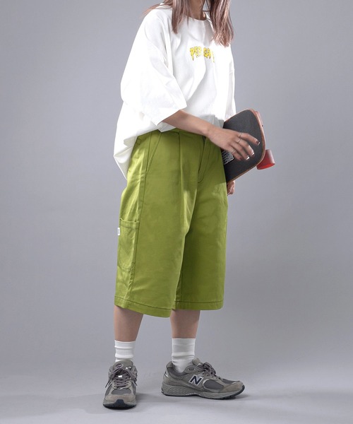 Perushu(ペルーシュ)の「カラーステッチワークハーフパンツ(その他パンツ・レディース・ブラック/ライトグリーン・SMALL/MEDIUM/LARGE)」の18枚目の写真